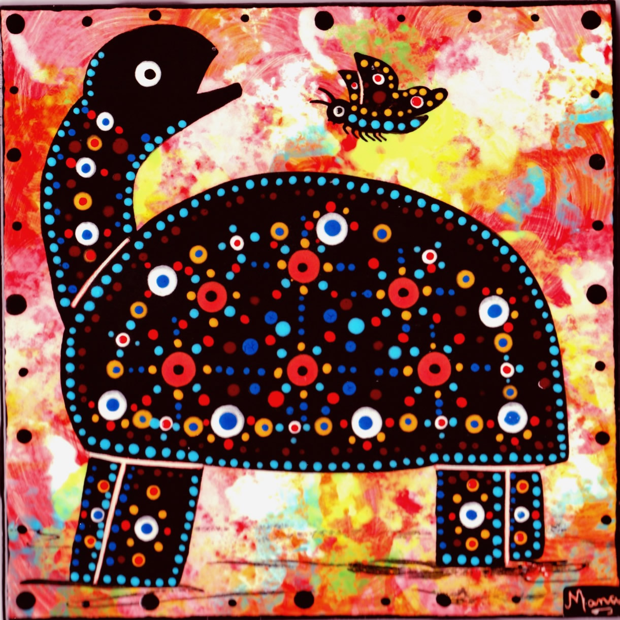 Tile with Turtle