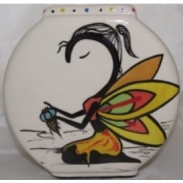 Pillow Vase with Peyote Guardian Spirit