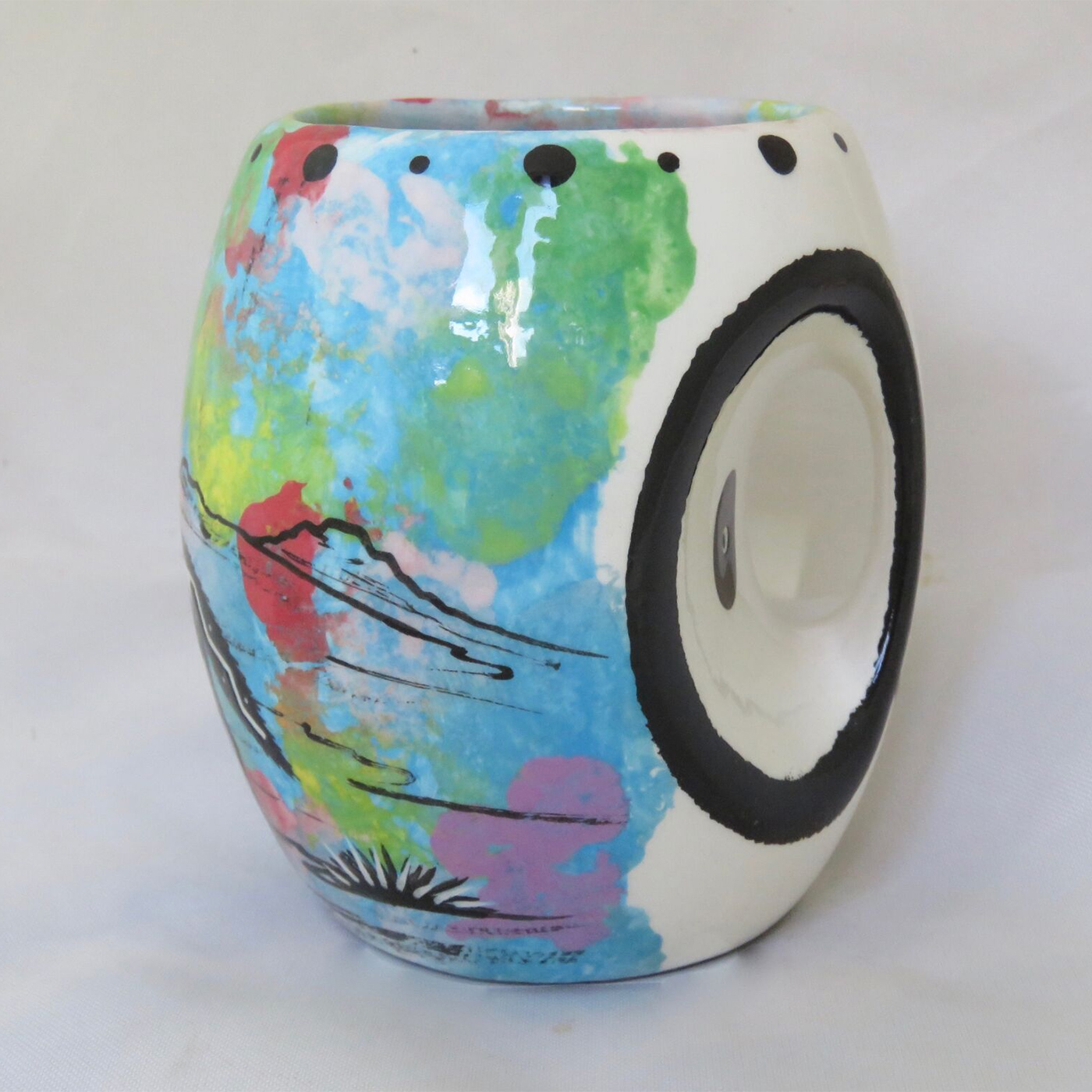 Owl Mug with Coyote - Image 2