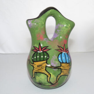 Tiny Wedding Vase with Dancing Peyote Design